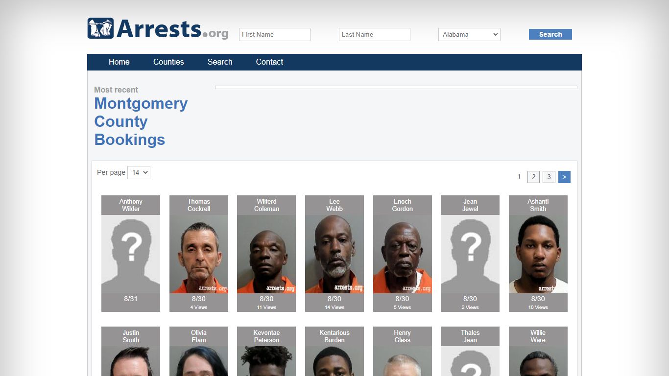 Montgomery County Arrests and Inmate Search